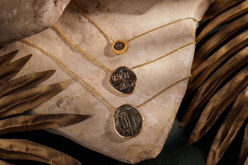 MC Designs gold coin necklaces