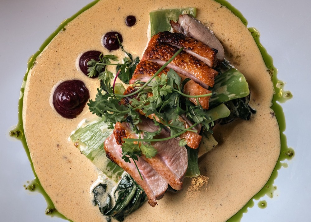 Plated dish photographed for a Hill Country restaurant